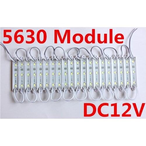 Waterproof SMD 5630 LED light module LED backlight LED module white(6000K) DC12V 1.5W 3 led 45lm/led shipping free