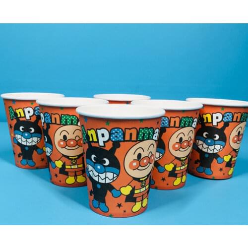 Japan Anime Anpanman Theme Birthday Party Decoration Supplies Paper Cup Hat Bags Cake Toppers Fork Spoon Baby Shower Kids Favors