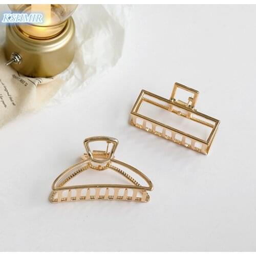 Kshmir Hair clip web celebrity 2021 new clip headdress Korean elegant temperament metal traceless hair clip back head grip