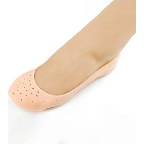 1Pair Elastic Reusable Gel Socks Moisturizing Exfoliating Smooth Foot Skin Care Protector Breathable Silicone Socks #253613