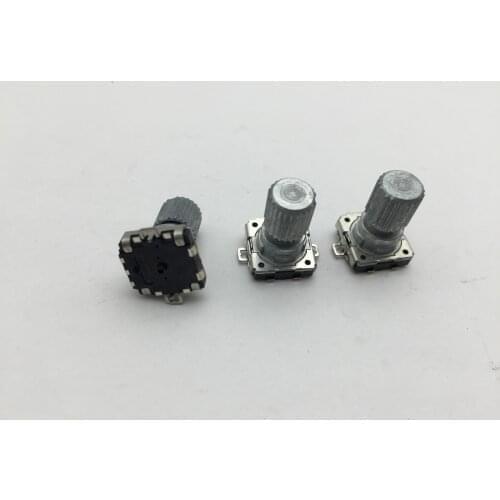 1 piece of EC11 encoder EVEU17AH516B with switch 32 positioning 16 pulse flower shaft 15MM
