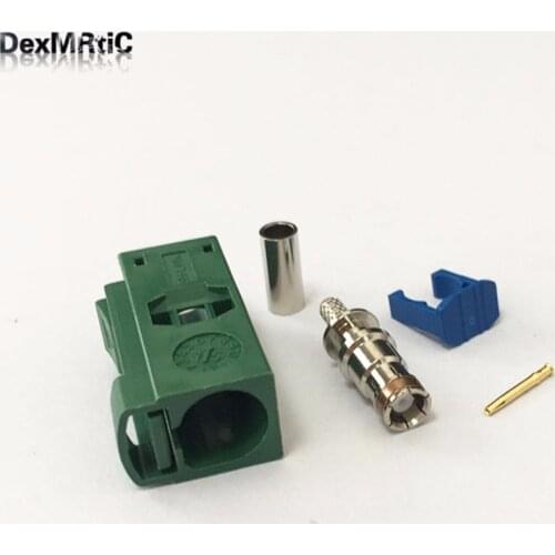 1PC RF Fakra E 6002 SMB Female Jack Connector Crimp RG316 RG174 LMR100 Cable for TV1 NEW wholesale