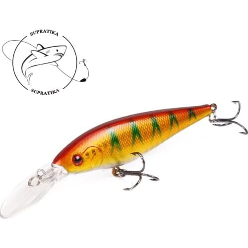 110mm 9.5g Artificial Minnow Lure Wobblers Fishing Bait Lures Sea Fishing Crankbait Hard Bait With 2 Treble Hook Pesca