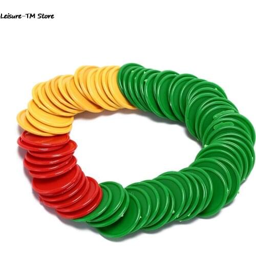 68pcs Plastic Bingo Chips, Translucent Design, for Classroom and Carnival Bingo Games