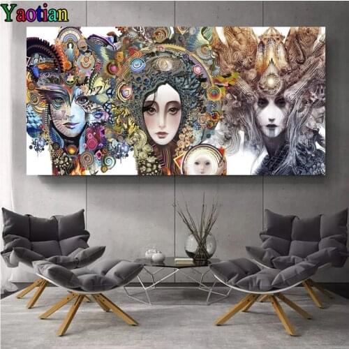 Abstract Beauty Big Size Arts and Crafts for Adult Diamond Painting Full Kit Mosaic Diamond Embroidery Cross Stitch Needlework