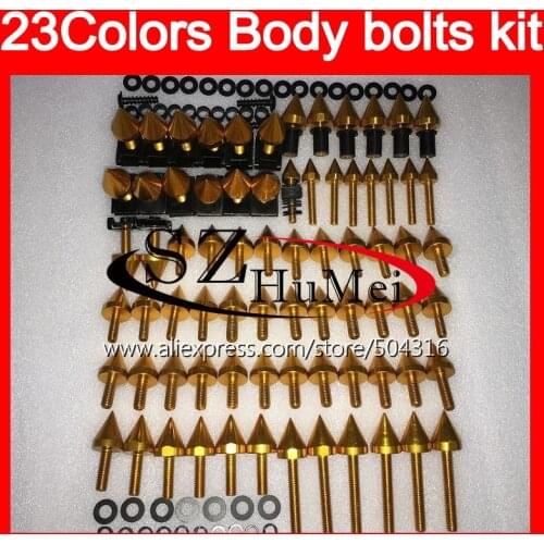 Fairing bolts full screw kit For YAMAHA YZFR1 07 08 15 YZF R1 YZF 1000 YZF1000 YZF-R1 2007 2008 2015 Windscreen bolt screws Nuts