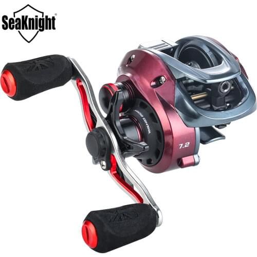 SeaKnight Brand RED FOX Series HG XG 7.2:1 8.1:1 Baitcasting Reel Centrifugal Brake System 13lbs Ultra-light Fishing Reel 192G