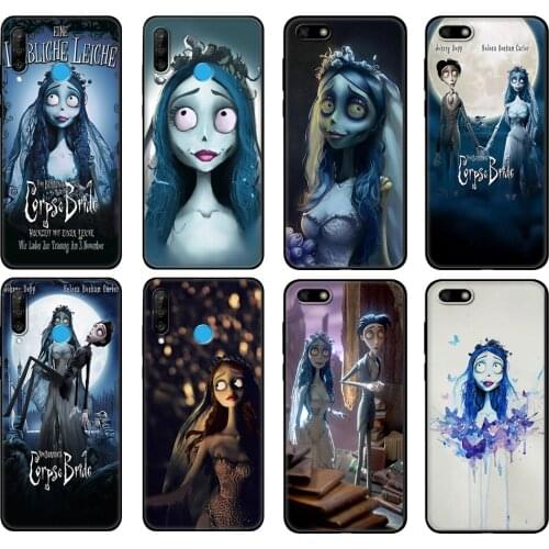 Black tpu Case For Huawei Honor 20 Lite 10 10i 20S 30S 30 Case Honor 7A 5.45 7s 7C 5.7 Case Cover Corpse Bride