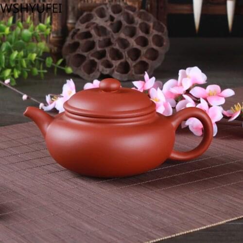 Pure hand-made high quality teapot red / black / brown 210ml purple sand teapot Tea set porcelain pot antique ceramic kettle