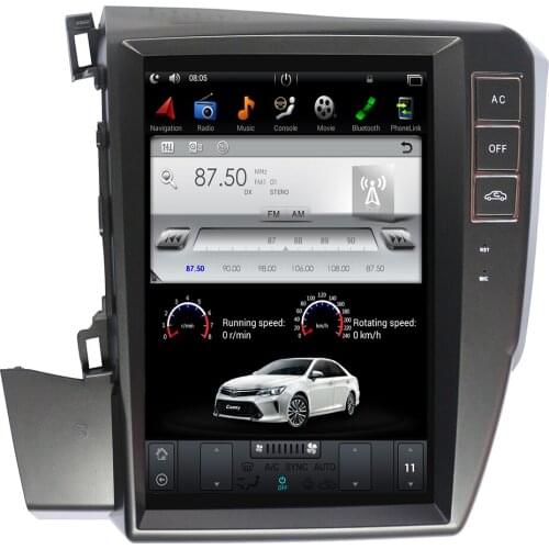Tesla style BIG Screen Android 9.0 Car gps navigation Head unit For Honda civic 2012+ radio multimedia stereo Free map BT no dvd