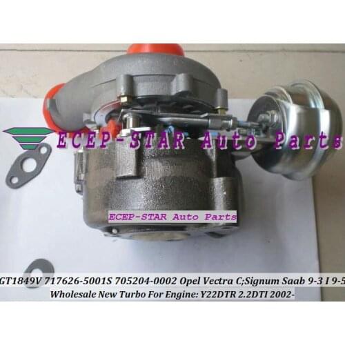 GT1849V 717626-5001S 717626 705204 705204-0001 860098 Turbo For OPEL Vectra C Signum For SAAB 9-3 9-5 02- Y22DTR Y22D 2.2L DTI
