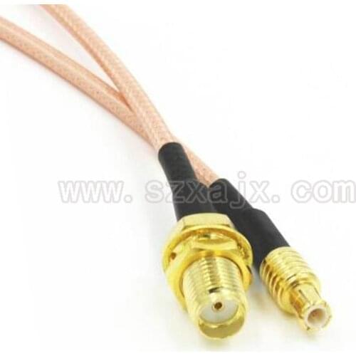 JX 10PCS RF cable assembles SMA female to MCX male connector RG316 Pigtail Cable 15cm Free shipping
