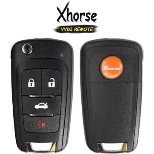 KEYECU XKBU01EN (English Version) for Buick Type Universal 4 Button Remote Key Fob for VVDI Key Tool VVDI2