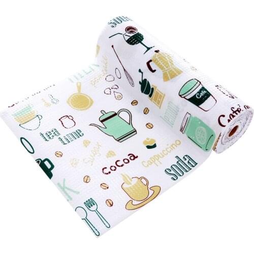 Kitchen Moisture-proof Pad Place Mat Table Runner Printed Cabinet Sticker with Flamingo Pattern