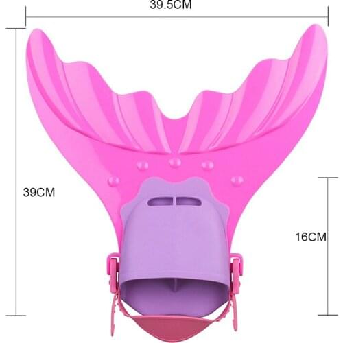 1pcs Girls Swimming Mermaid Flippers Summer Beach Red Blue Green Mermaid Tail Fin Swimmable Costume for Children Kids B28185CH