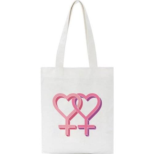 Cute Womens Shoulder Bag Printed Cartoon Large Capacity College Book Bag Basic Tote Bag Print Shopping Bag White Female Handbag