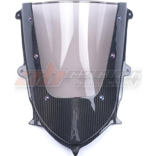 Motorcycle Windscreen Wind Screen Sheild Cover With The Carbon Fiber For Yamaha YZF R6 2017 -2020 Full Carbon Fiber 100% Twill