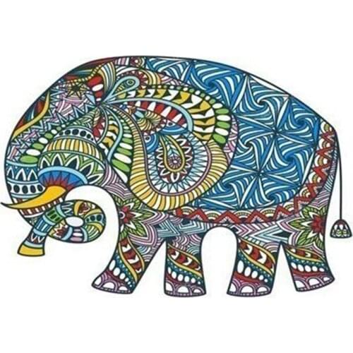 New Mosaic Full Square Diamond Painting Elephant Picture Of Rhinestone Diamond Embroidery 5D Diy Home Decoration Gift ll123