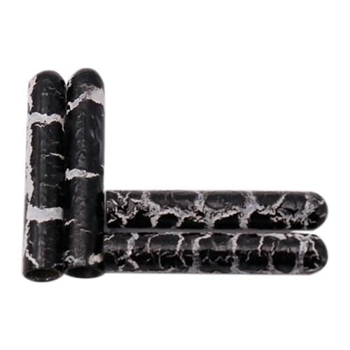 Coolstring New Arrival 4*22mm Solid Shoelace Ends Black Crack White Aglets 2021 Handsome Laces Tips 20 pcs/lot For Sneaker Rope