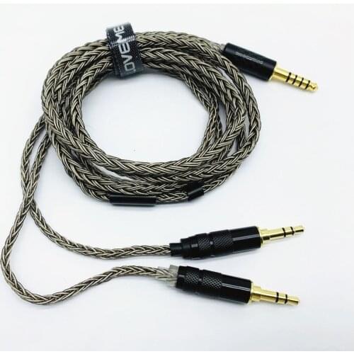 Diy upgrade earphone cable 16share 3.5mm to double 3.5mm 4.4mm to double 3.5mm