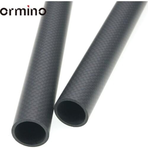 Ormino 2PCS 30mm 3K Carbon Fiber Tube 30mmX26mm tube Quadcopter Hexacopter Frame arm Landing Gear Rc Drone kit Multicopter Diy