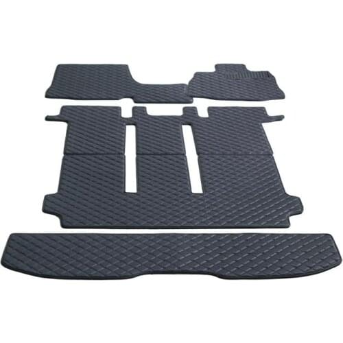 Custom full set car floor mats + trunk mat for Right Hand Drive Nissan Elgrand E52 2020-2010 7 8 seats waterproof rugs carpets