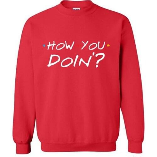 Mens Sweatshirts How You Doin Friends fitness jersey youth street Hiphop sportwear Spring autumn men/women workout pullover tops