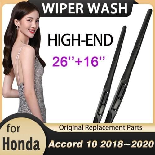 Car Wiper Blades Windscreen for Honda Accord 10 X 2018 2019 2020 MK10 10th Gen Front Window Windshield Wipers Car Accessories