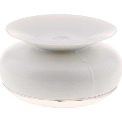 White PVC Mini Kitchen Clock Suction Cup Clock Waterproof for Mirror Window