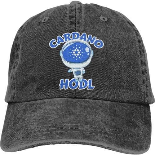 Big Head Moon Man Baseball Cap Men Cardano Coin ADA Cryptocurrency Caps colors Women Summer Snapback Caps