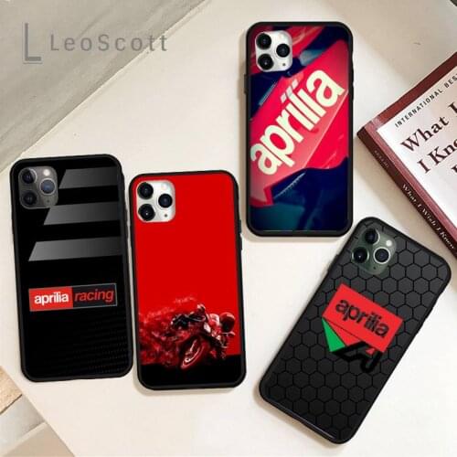 Apriliaes moto logo Phone Case for iPhone 11 12 mini pro XS MAX 8 7 6 6S Plus X 5S SE 2020 XR