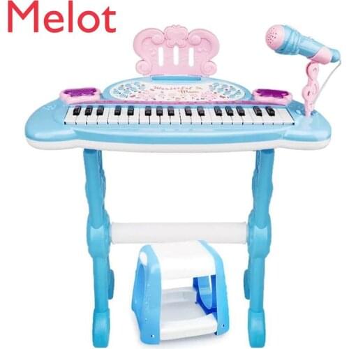 Childrens Piano Toy Electronic Organ 37 Keys Beginner Boys and Girls Music Early Education Multi-Function Charging1-6 Years Old