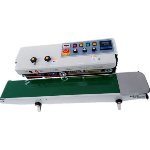 Horizontal automatic plastic big bag sealing machine with ink coding machine
