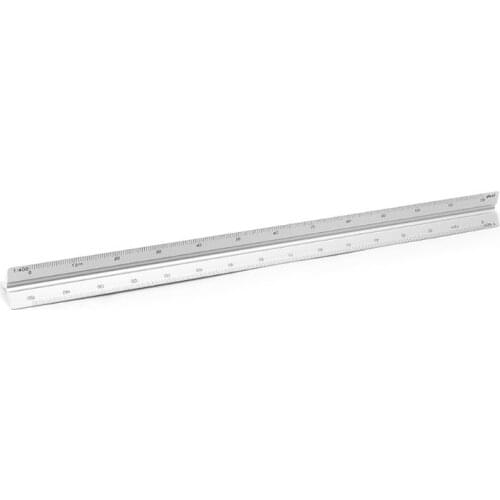 Hot Sale 30cm Triangular Architect Scale Ruler Aluminum Scale Ruler for Drafting