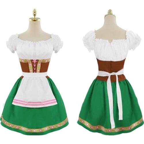 Carnival Lady The Munich Oktoberfest Costume Germany Bavarian Beer Maid Waiter Cosplay Parade Tavern Fancy Party Plus size 5XL