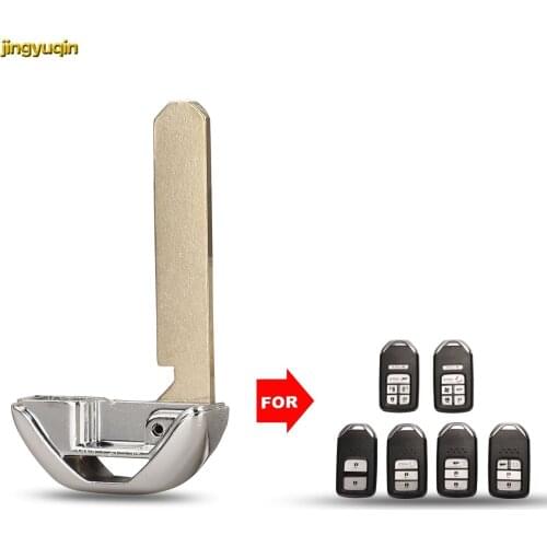 Jingyuqin Remote Car Key Fob Shell For Honda Accord Odysee Civic HR-V 2016-2018 Blank Uncut Blade Keyless Insert Smart Fob
