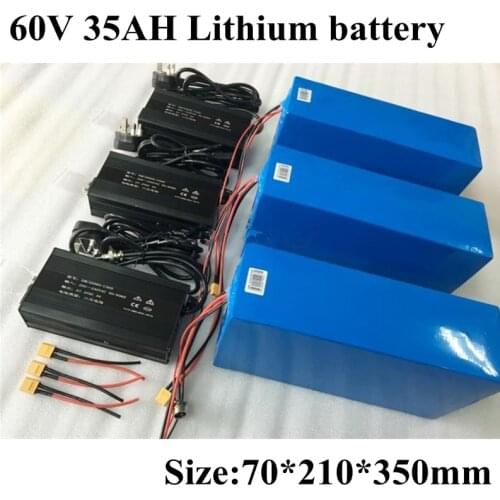 60v 35Ah Li-ion Battery Pack 100A BMS 5400w 3600w 3000w Dualtron Ultra Electric Scooter Bike Motor Power RV EV + 5A Charge