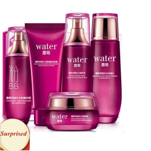 Brand Black Chrysanthemum Face Care Skin makeup set,Eyes Care cosmetics kit,Moist Concealer BB Cream,Liquid Fundation Cream