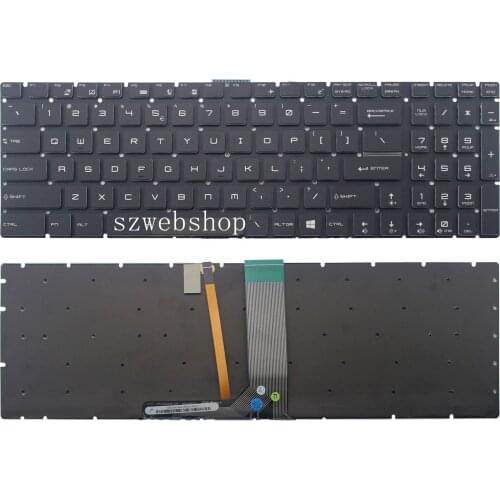 New Laptop US Keyboard Colorful Backlit for MSI MS-1792 MS-1795 MS-1796 MS-1799 MS-1771 MS-1773 MS-179B