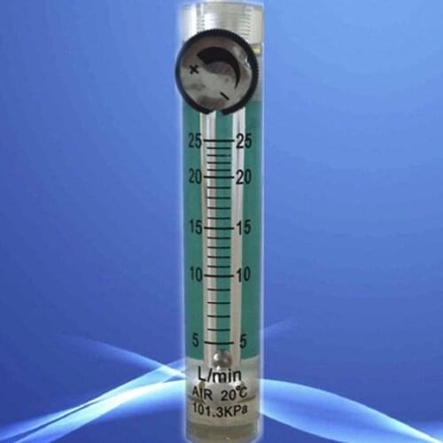 LZQ-5(5-25)LPM plastic air flowmeter (H=120mm Oxygen flow meter)with control valve for Oxygen conectrator ,it can adjust flow
