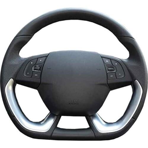 DIY Custom Original Car Steering Wheel Cover For Citroen DS5 DS 5 DS4S DS 4S Leather Braid For Steering Wheel