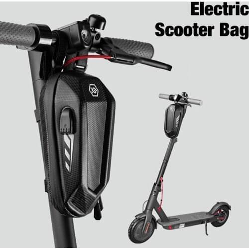 Electric Scooter Storage Bag Front Scooter Head Handle Bag EVA Hard Shell Waterproof Case Skateboard Handlebar Hanging Bag