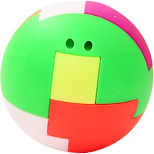 1pcs 3D Puzzle Assembling Ball Education Toy Children Gift Creative Plastic Mini Multi-color Ball Anti Stress Puzzle Toy