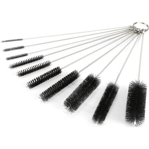 10Pcs/Set Stainless Steel Cleaning Brush For Weed Pipe Clean Glass Hookah Smoking Cachimba Pipas Fumar Feeding Bottle Brush