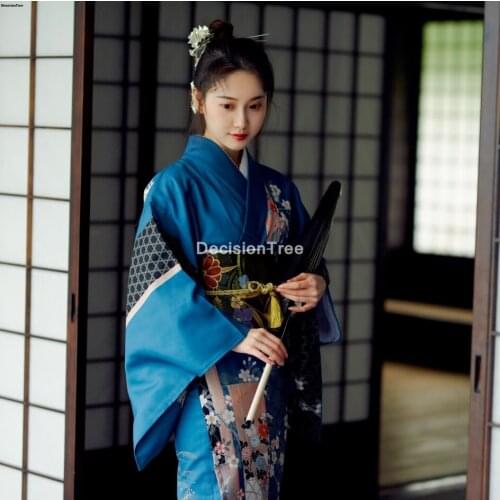 2021 japanese traditional kimono dress oriental elegant yukata woman kimono robe vintage cosplay costumes daily geisha robe