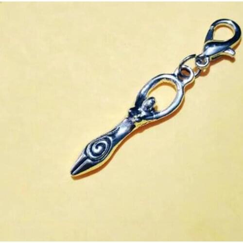 30pcs Lobster Clasp Wicca Pagan Spiral Charm Venus Of Willendorf Fertility Goddess Pregnancy Pendant DIY Handmade Jewelry Making