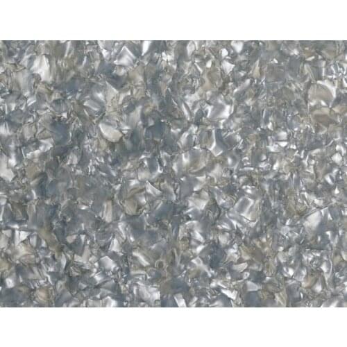 Acrylic/PMMA Pearlescent Mineral Crystal Sheets 3.0mm for Jewelries, Crafts, Art Works, Decoration - Silver Grey (DH06)