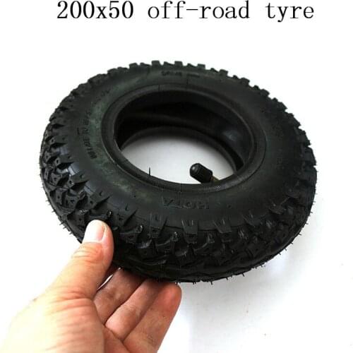 Electric vehicle accessories 8 inch 200 X50 rubber tire internal and external tire, electric vehicle cross country tire wheel sk