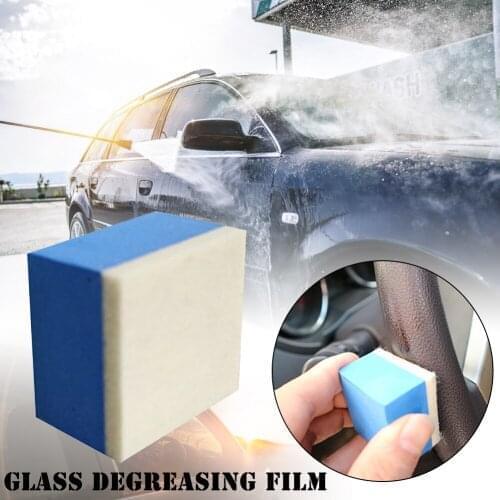 1pc Felt Coated Block Glass Finish Plating Crystal Sponge Glass Oil Removal Film Wool Felt Glass Degreasing Film Cleaning Tools