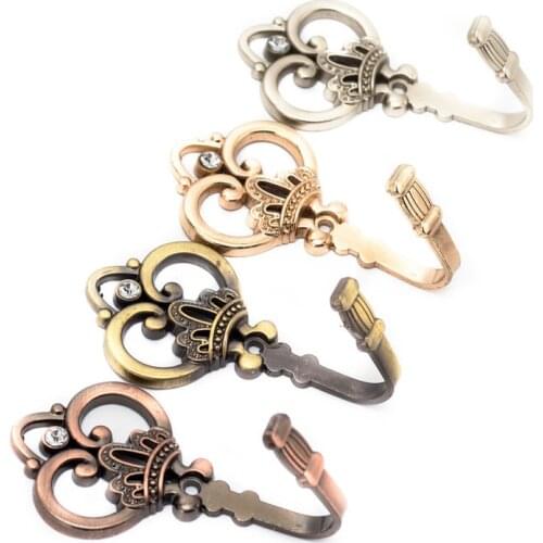 2pcs vintage large plum design curtain holder wall hook over door hooks for clothes bag Key Wall Hanger organizer home decor